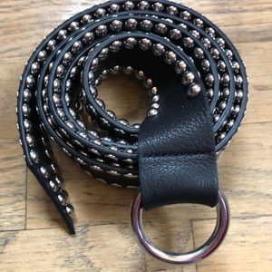 Black wrap belt w/grommets